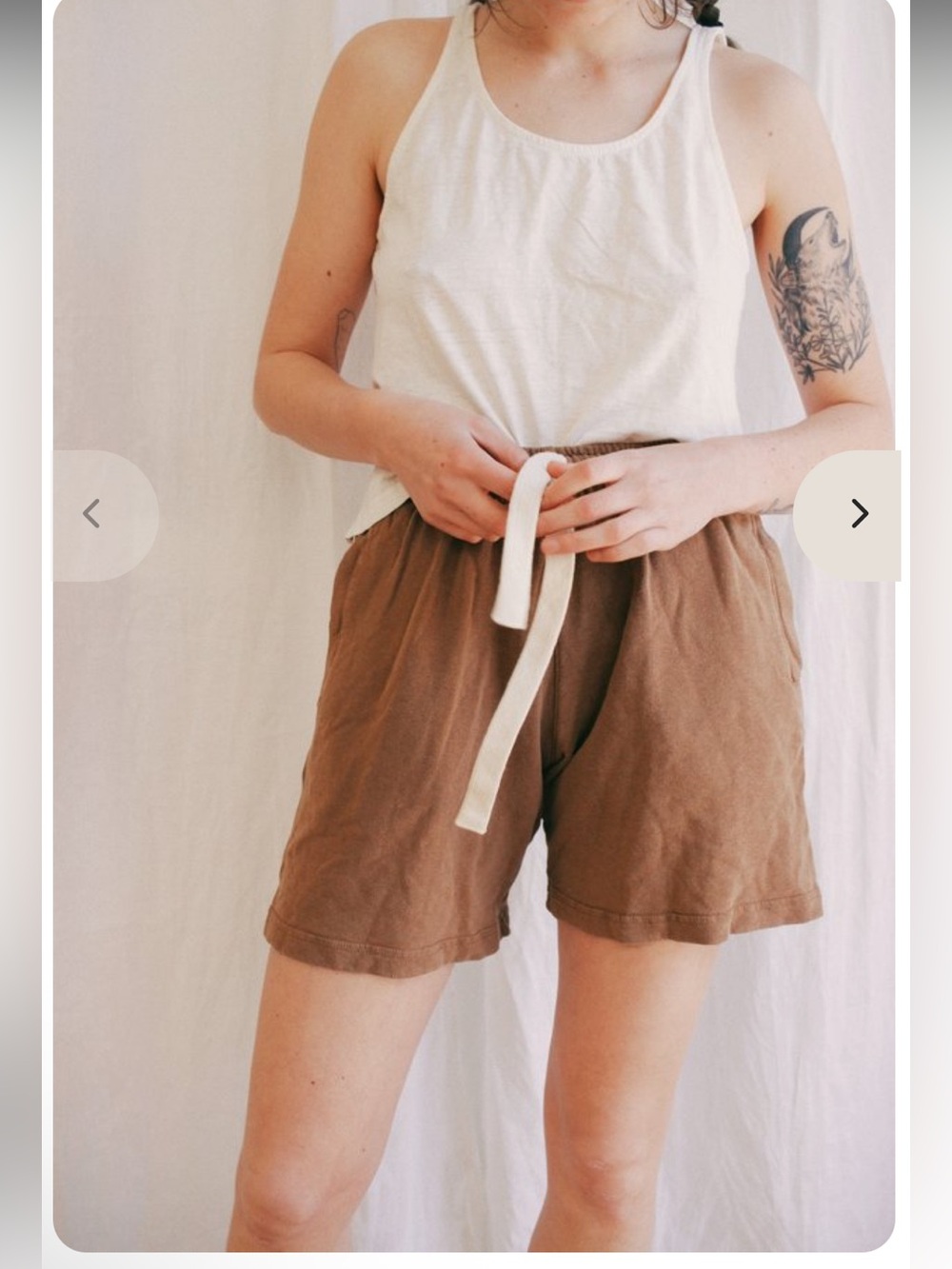 Jungmaven French Terry Sport Short Coyote Tan Medium Hemp Organic Cotton Unisex - Picture 2 of 13